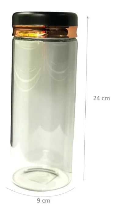 Frasco Alto con Tapa Metálica 750ml