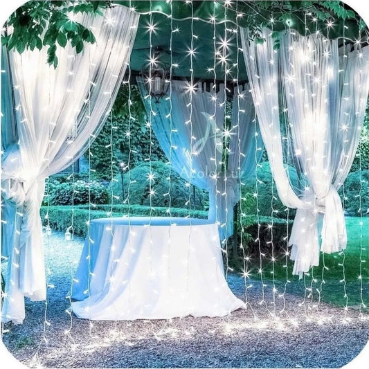 Cortina 240 Led 3x3 blanco frio