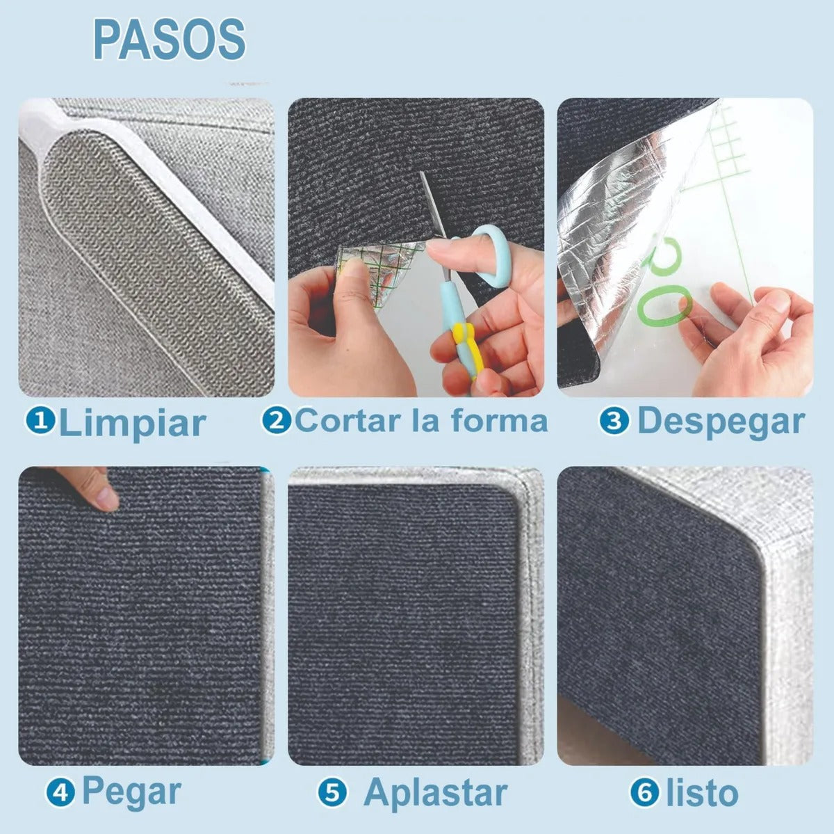 Rascador Autoadhesivo para Gatos – 100x50 cm