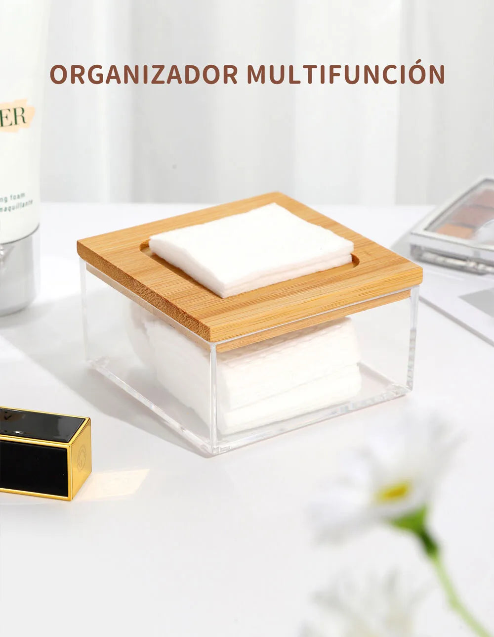 Organizador Acrílico con Tapa