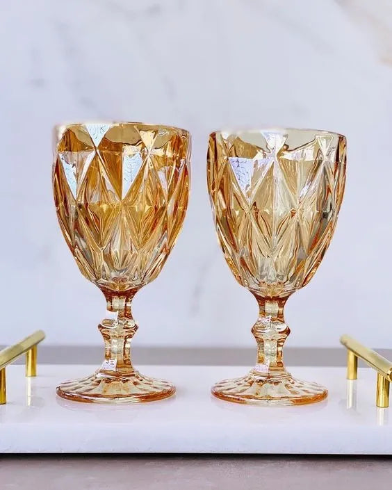 Copas Vintage para Agua o Cóctel X2