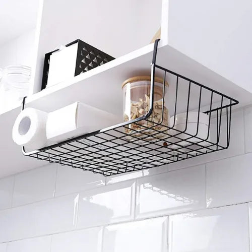 Canasto Colgante P/ Ganar Espacion en Estantes - de Hierro