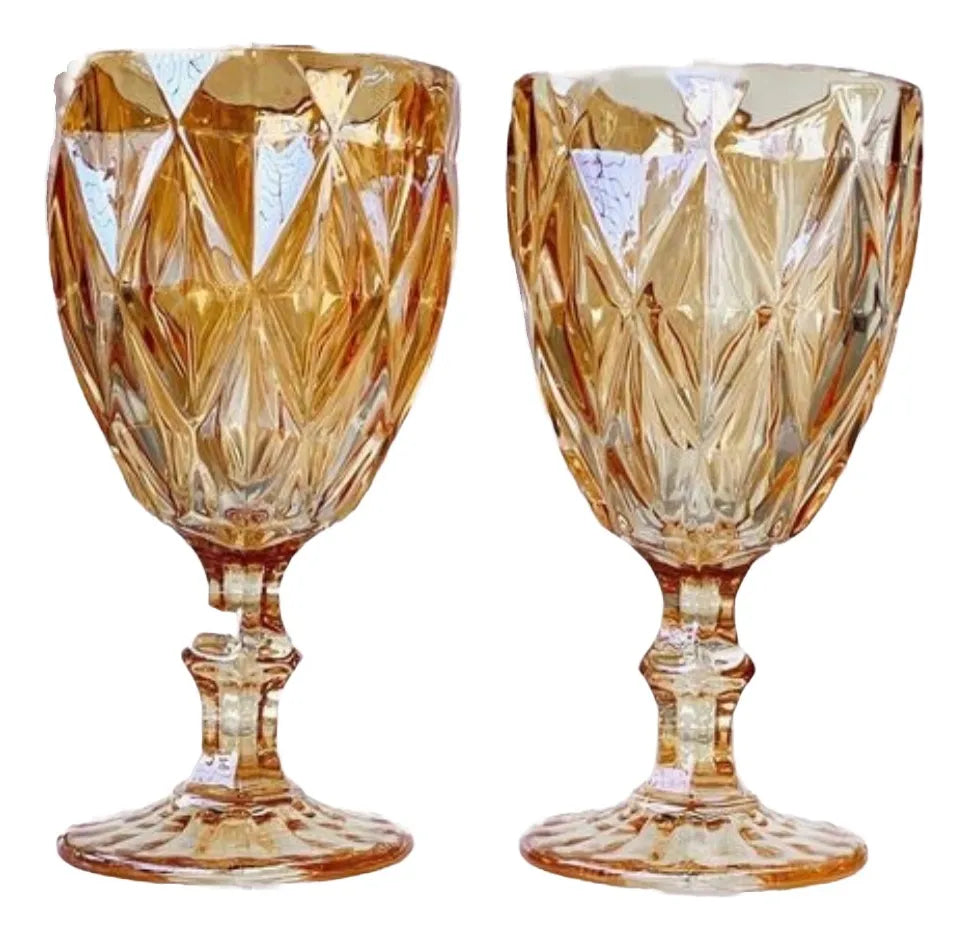 Copas Vintage para Agua o Cóctel X2