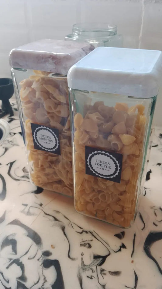 Frasco Cuadrado 2L de Vidrio