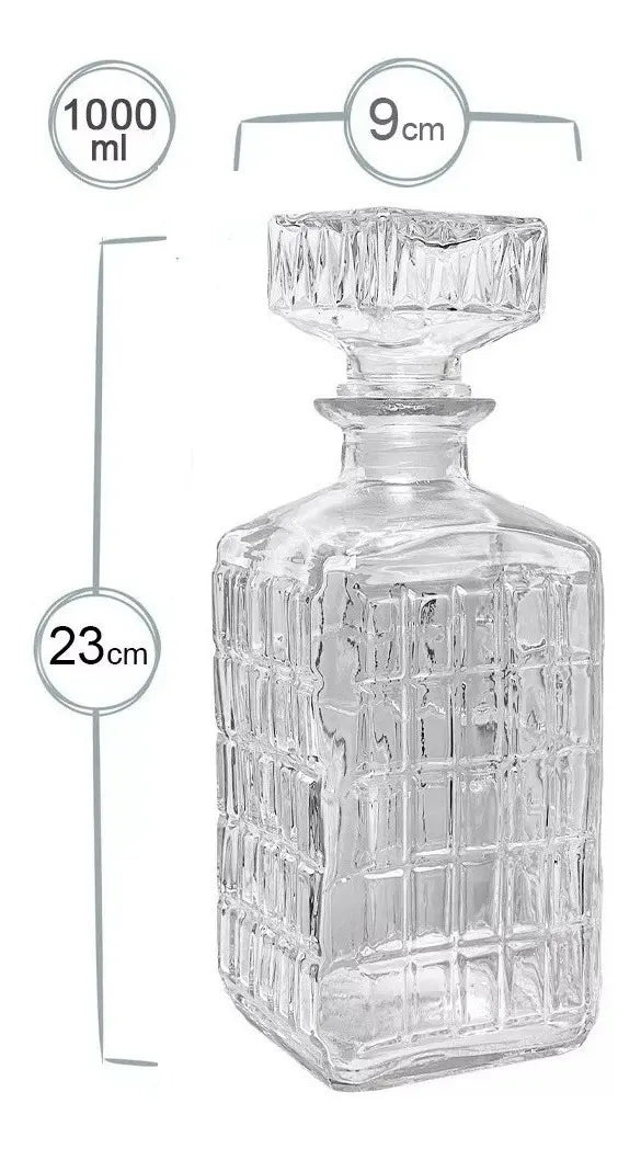 Botella Licorera de Vidrio 1 L