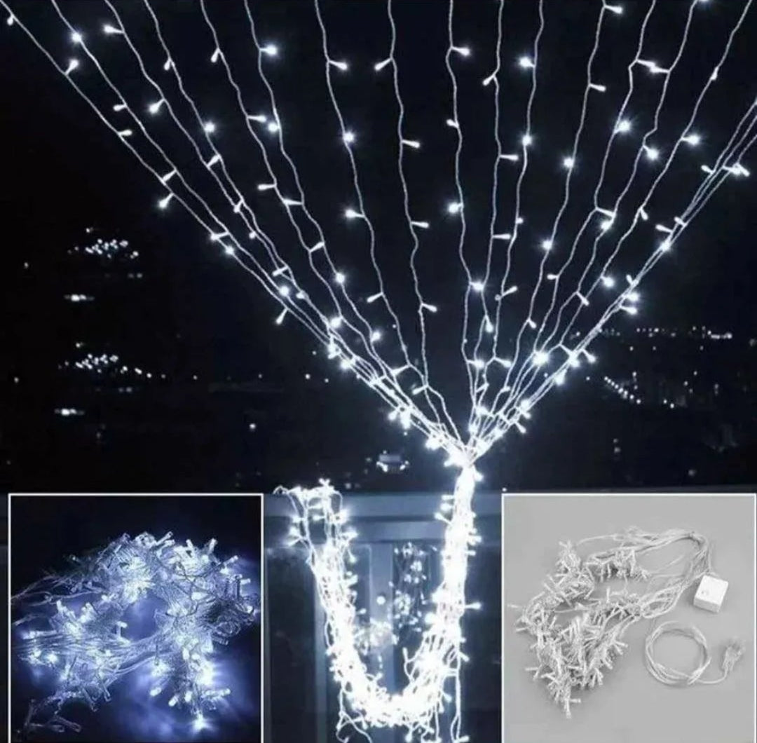 Cortina 240 Led 3x3 blanco frio