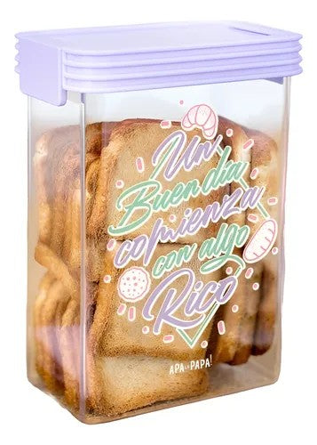 TUPPER CONTENEDOR ACRÍLICO ALTO 1200CC