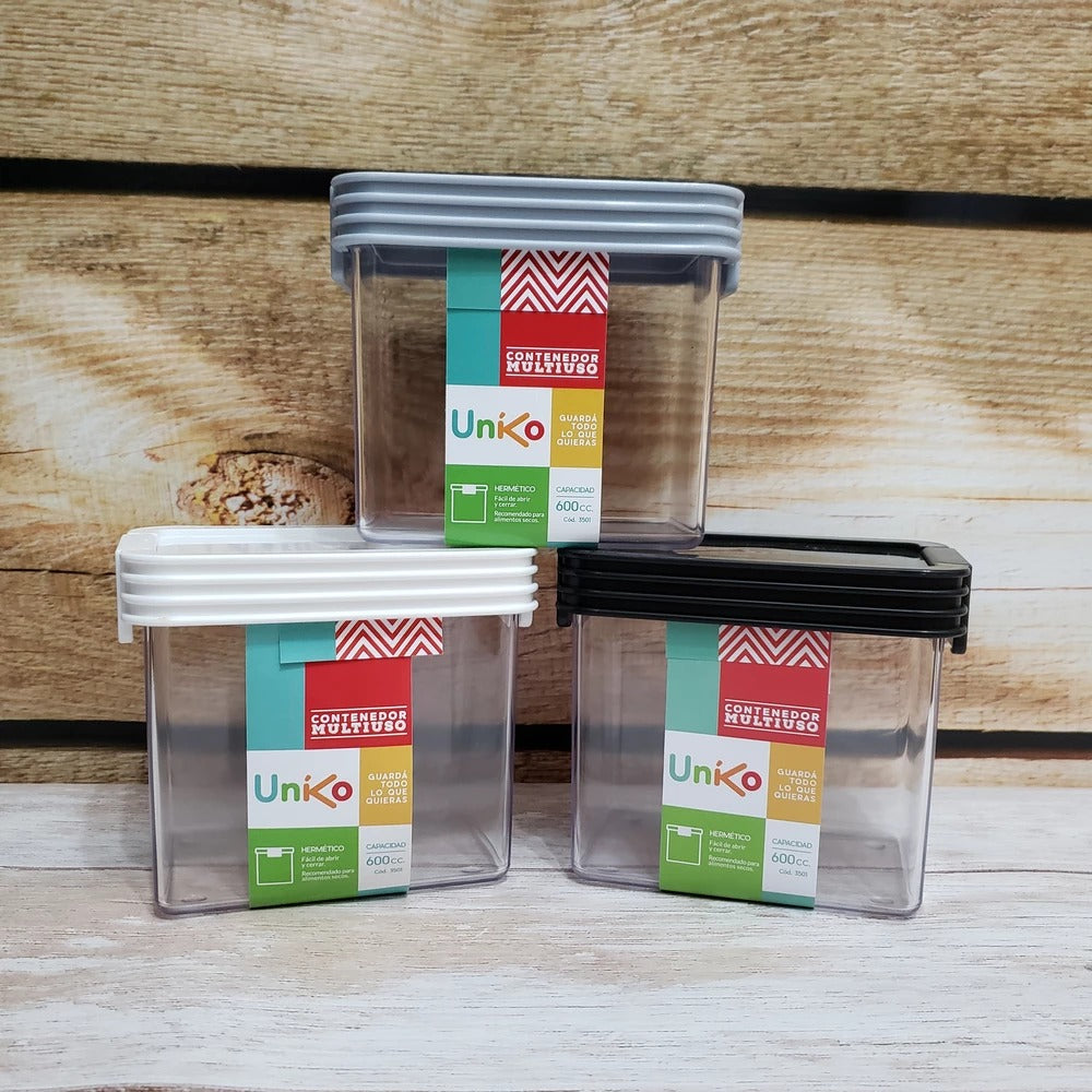 TUPPER CONTENEDOR MULTIUSO ACRÍLICO 600CC