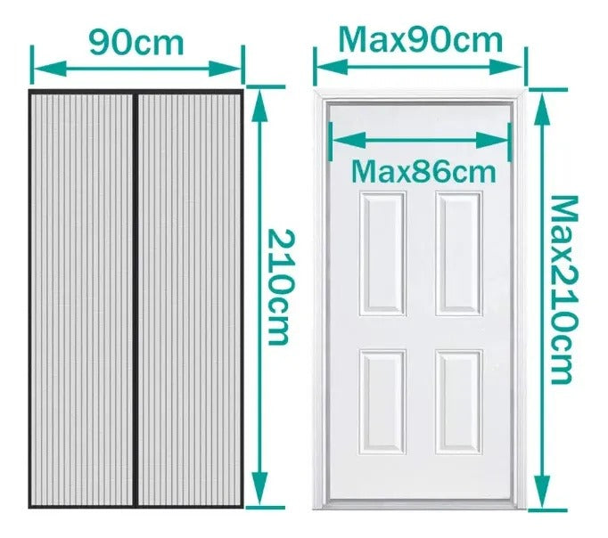 Puerta Mosquitera Magnética