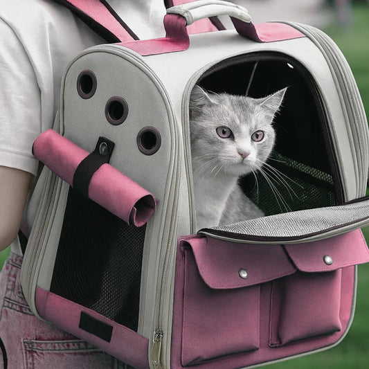 Mochila Transportadora para Gatos y Perros