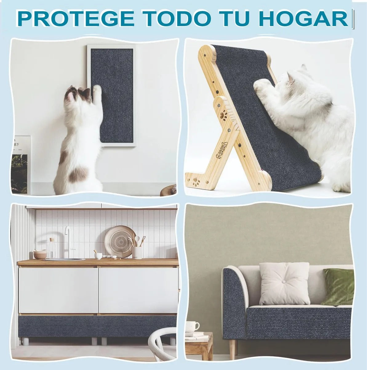 Rascador Autoadhesivo para Gatos – 100x50 cm