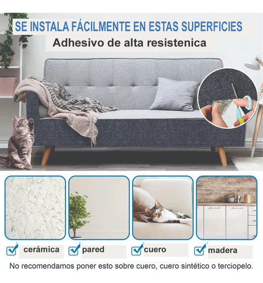 Rascador Autoadhesivo para Gatos – 100x50 cm