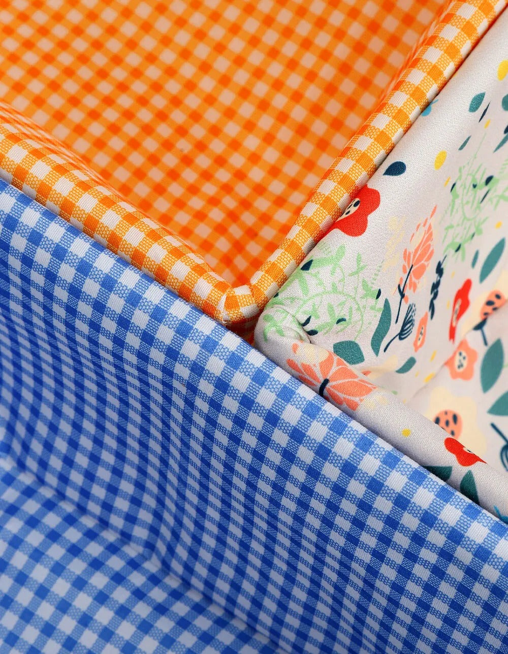 Canasto Organizador con Interior de Tela