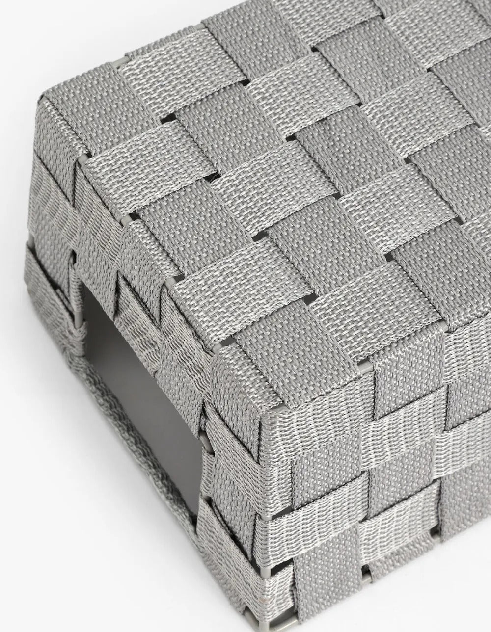 Canasto Organizador de Plastico Simil Tejido