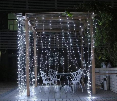 Cortina 240 Led 3x3 blanco frio