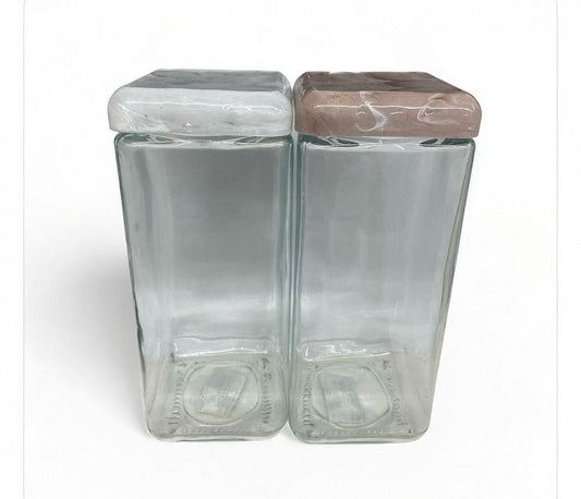 Frasco Cuadrado 2L de Vidrio